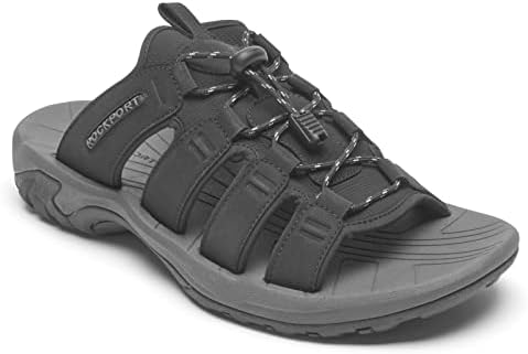 Rockport Men's Byron Bungee Slide Sandal, Black, 11 Wide | Image 2