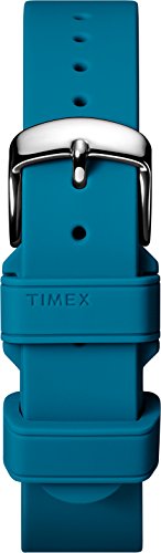 Timex TW7C08100 Two-Piece 18mm Teal Silicone Quick-Release Strap -  TW7C08100GZ