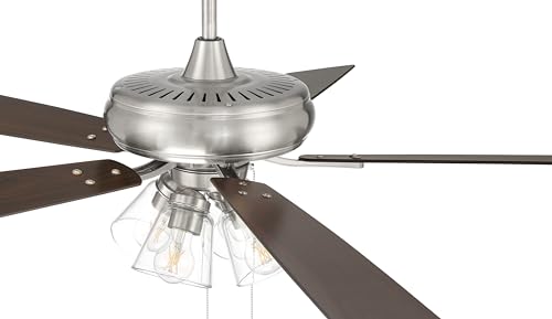 Craftmade ECF104BNK5-DWWLN 52 Inch Eos 4 Light Ceiling Fan In Brushed Polished Nickel Finish With Reversible Driftwood/Walnut Blades thumb #7