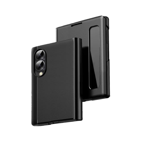 CYBERGARAGE�E�݊��i Galaxy Z Fold8 �Ή� �P�[�X �J�o�[ �܂肽���݌^ PU���U�[ + �v���X�`�b�N �X�^���h�@�\ �V���v�� �ی�P�[�X(�u���b�N) [���s�A���i]