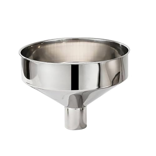 WAWPU Imbuto, Grande Imbuto in Acciaio Inossidabile, imbuti da Cucina in Acciaio Inossidabile for Olio da Cucina, Trasmissione di liquidi, Polvere, imbuti in Metallo for Alimenti da 28 cm(28/7cm)