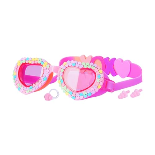 Chaies Gafas de natación para niños pequeños, gafas juveniles,Herramienta de buceo de gafas de niños portátiles | Equipo de natación anti antiniebla con clips de nariz + tapones para la oreja, gafas