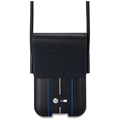 CG MOBILE Sous licence BMW Étui pour téléphone portable Rayures bleues (noir)