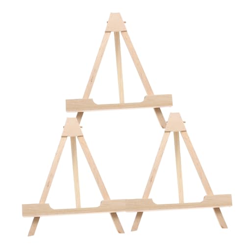 Ciieeo 3pcs Versatile Tea Cake Organizer for Decorative Plates Picture Frames and Dish Displays Space Saving Tabletop Easels for Home Decor