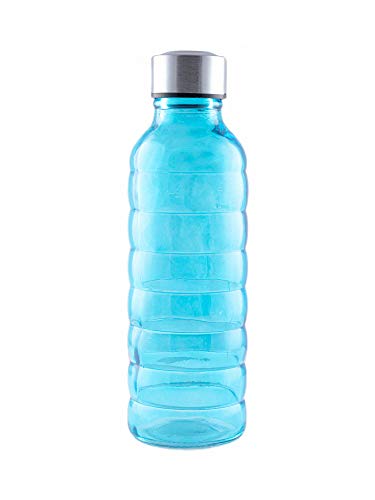 Image of White Gold Glass Water Bottle for Fridge Multi Colors 500 ml, Set of 3