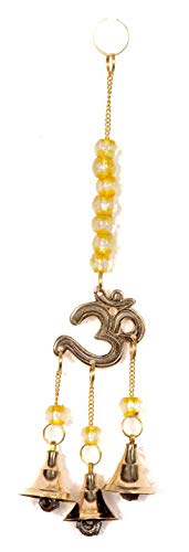 SkyWalker Brass Hand Crafted Metal Windchime with Om for Home Decoration, Standard Size, Multicolour-picture-35