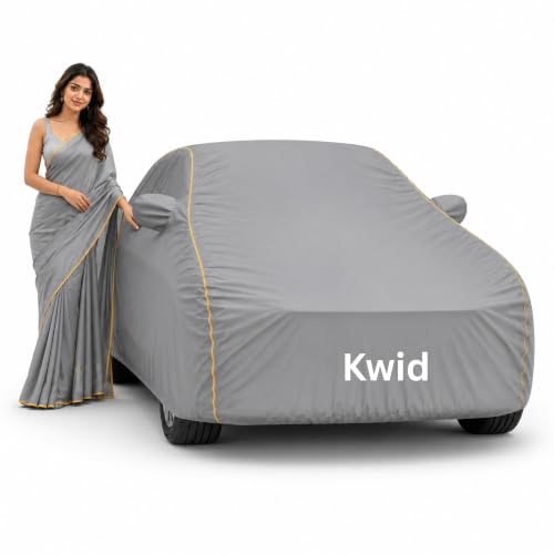 Image of Magic 6-Layer 100% Waterproof Custom Fit Car Cover for Renualtt Kwid (All Models) Grey | UV, Heat, Rain, Dust & Scratch Resistant | All Weather Outdoor & Indoor Full Body Car Cover