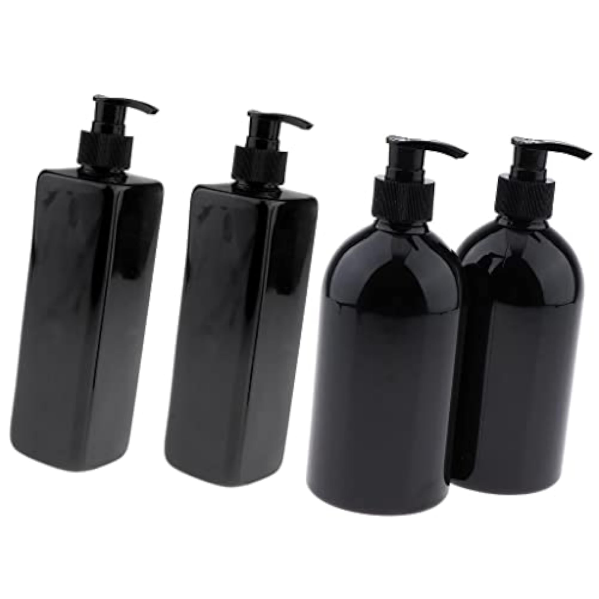 4Pcs/set Empty Plastic Shampoo Bottles with Lotion Pumps