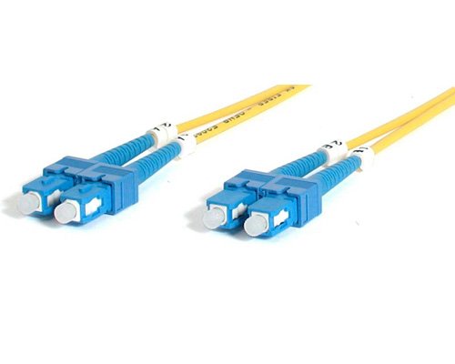 StarTech.com 2m Fiber Optic Cable - Single-Mode Duplex 9/125 - LSZH - SC/SC - OS1 - SC to SC Fiber Patch Cable (SMFIBSCSC2)