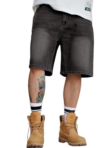 Image of Lymio Shorts for Men | Denim Shorts for Men | Regular Fit Casual Jean Half Pants Knee Length Trousers (LMHP-54-55)