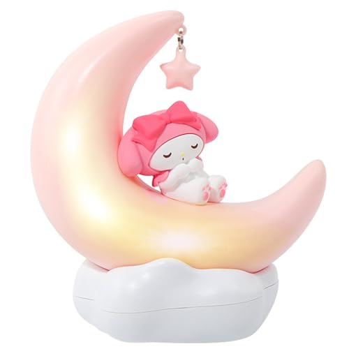 iFCOW Cinnamoroll Veilleuse pour Enfants Personnage Anime Mignon Veilleuse LED Lampe de Bureau Ornement de Tablette Lampe de Lit Cadeau
