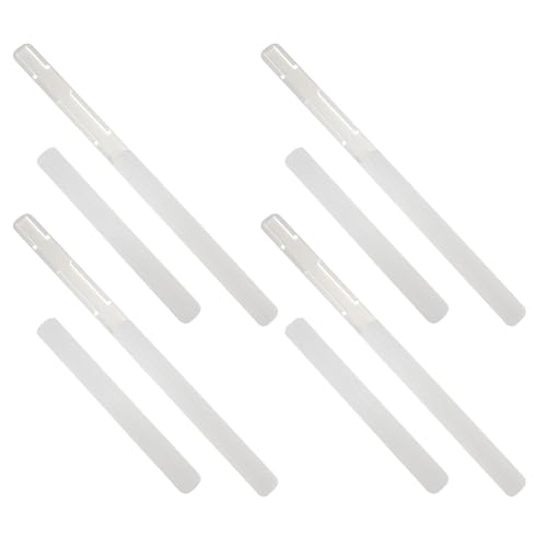 Coulisses de tiroir bloqué solution roulement à billes plastique blanc 8pcs