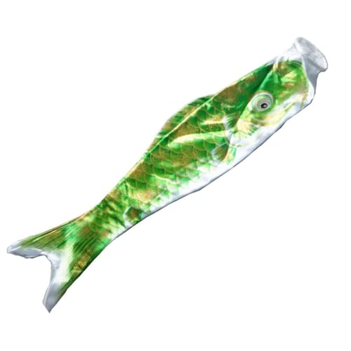 Hsthe Sea 5 Stück Japanischer Karpfen Windsack Bunte Bronzing Streamer Fischflagge Drachen Koinobori Hängendes Dekor für Japanische Sushi Bar Izakaya (60cm, 23,6 Zoll)