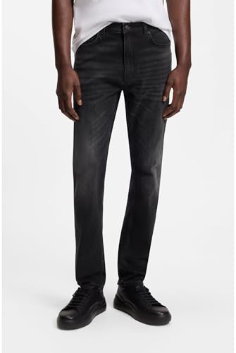 Hugo Para Hombre. 50524229 Jeans Extra Slim Fit De Denim EláStico Negro Intenso (36/32), Casual, AlgodóN OrgáNico, Sostenible - 3