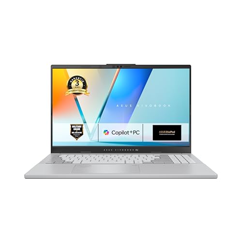 ASUS Vivobook S 15; Copilot+ PC S5507QA-MA012W Portable 15.6 3K OLED 120Hz Pc Portable Qualcomm Snapdragon X Plus 3.4Ghz 16GB LPDDR5X 512GB SSD Qualcomm Adreno...