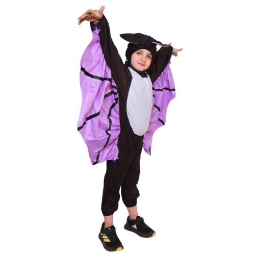 Image of Kaku Fancy Dresses Bat Bird Costume for Kids - Black - Purple, 3-4 Years | for Boys