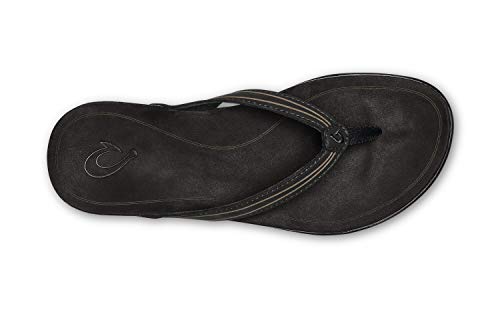 OLUKAI 'Aukai Women's Beach Sandals, Soft Leather Flip-Flop Slides with Non Marking Outsoles, Lightweight & All-Day Comfort2
