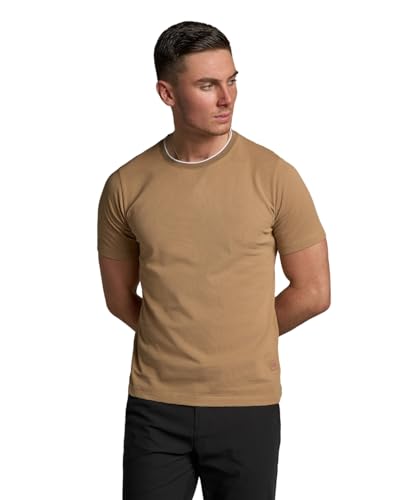 T-Shirt Coupe Slim en Coton SIRRI pour Homme à Col Rond et Manches Courtes