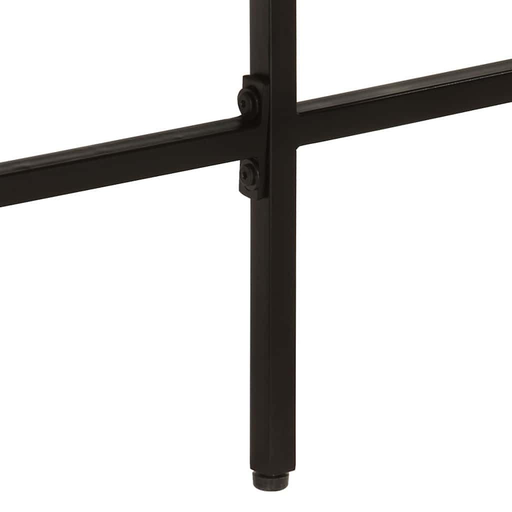 Hothingwell Biurko w kształcie litery L 165x110x77 cm z litego drewna mango | Solidne żelazne nogi, instalacja prawa lub lewa, unikalny rustykalny design