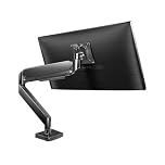 IUokLU Monitor Stands, Single Monitor Desk Mount, Heavy Duty Monitor Arm for 17-49 inch Screens up to 33lbs, Fully Adjustable Ultrawide Single Monitor Mount, VESA 75/1