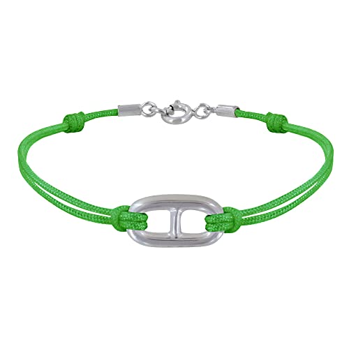 Bracelet maille marine argent 925 Les Poulettes à porter au quotidien ou en bord de mer