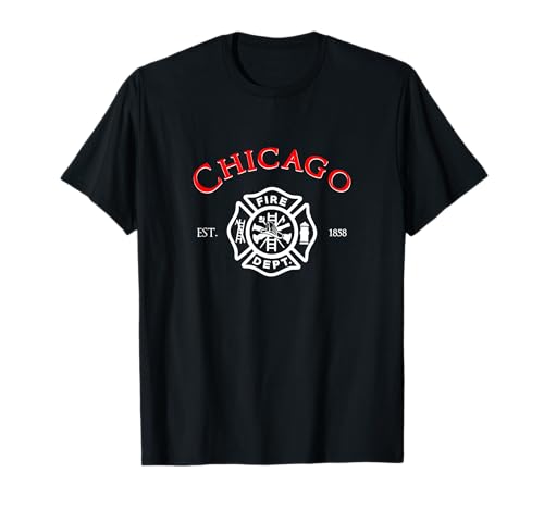 Chicago Illinois Fire Rescue Department Firefighters Firemen T-Shirt