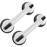 2Pcs Shower Handle Anti-Slip Shower Grab Bar Plastic Bathtub Safety Handle Sturdy Suction Bar Handle