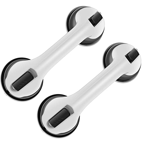 2Pcs Shower Handle Anti-Slip Shower Grab Bar Plastic Bathtub Safety Handle Sturdy Suction Bar Handle No Drilling Elderly Bathroom Wall Grip For Bathroom Bathtub Seniors(2Pcs) #TOP2