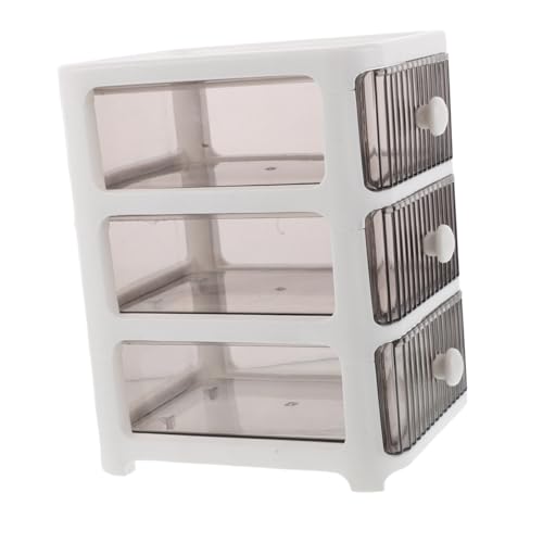 FOMIYES メイクアップオーガナイザー引き出し プラスチック製デスクトップ収納ボックス 化粧品 ジュエリー オフィス用品用