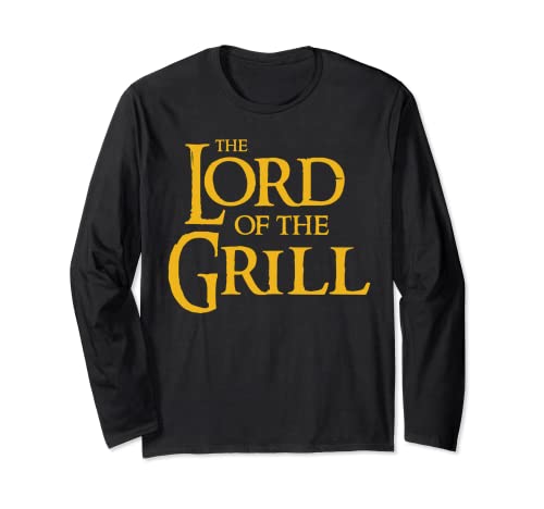 The Lord of The Grill - T-Shirt BBQ Meat Grilling Maglia a Manica
