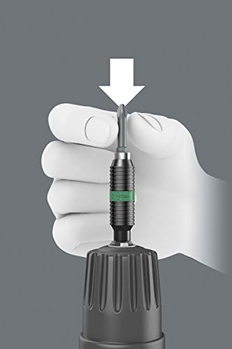 Wera 897/4 R SB Rapidaptor BiTorsion Long Service Life Universal Bit Holder, 1/4" x 75 mm, 05073420001 , Black