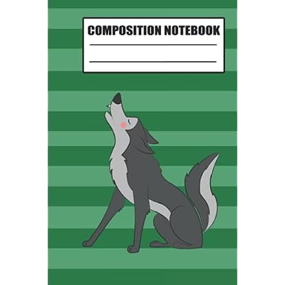 Composition notebook: Composition notebook / Journal For Kids, men and kids cute Wolf Gift notebook Wolf , 120 blank Pages, 6x9 Inches Matte Finish
