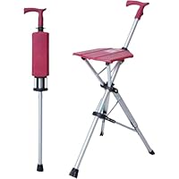 Amazon.co.jp: Deerou 2 in 1 折りたたみ杖 ステッキチェア 多機能ワン