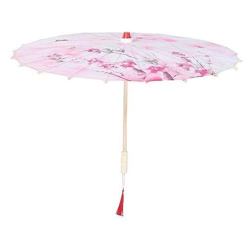 Paraguas clasico elegante para mujer fabricado en seda y madera
