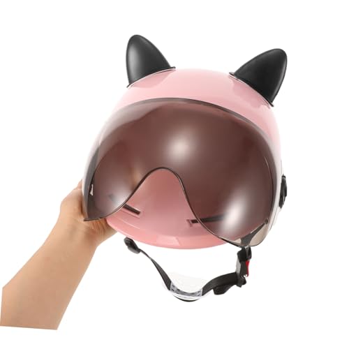 Casco de bicicleta eléctrica unisex con orejas de gato y protección ABS contra el sol en verano 3