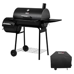 Royal Gourmet CC1830SC Charcoal Grill Offset Smoker with Cover