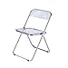 Chaise Pliante De Jardin, Chaise De Ménage, Légère Et Confortable, Adaptée pour Magasin De Vêtements, Salle D'étude (Color : Transparent)