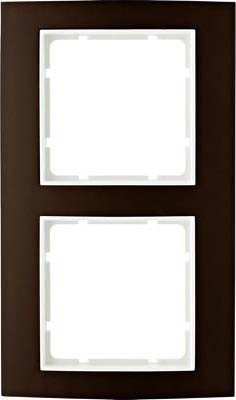 Marco B.3 2E auvent en aluminium marron et blanc polar pour terrasses