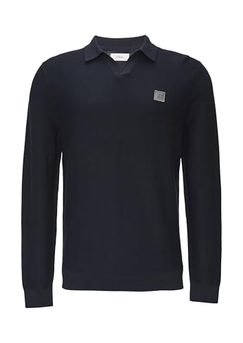 Pull col polo s.Oliver homme vêtement casual chic manches longues