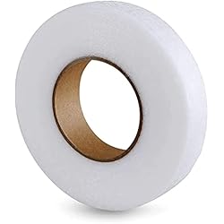 Telas Cortinas Livianas AONAT 70 Yardas/64 M Cinta de Dobladillo Planchado,Cinta termoadhesiva para dobladillos,Tira de Dobladillo Adhesiva para Reparar Cortinas,Pantalones,Vestidos,Uniformes-No Se Necesita Coser(20mm)