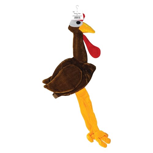 image for Beistle Company Beistle Plush Gobbler Turkey Hat – Thanksgiving Part