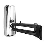 High Soar Chrome Door Mirror Assembly for Kenworth T680 T880, Replacement Mirror for Kenworth T680,