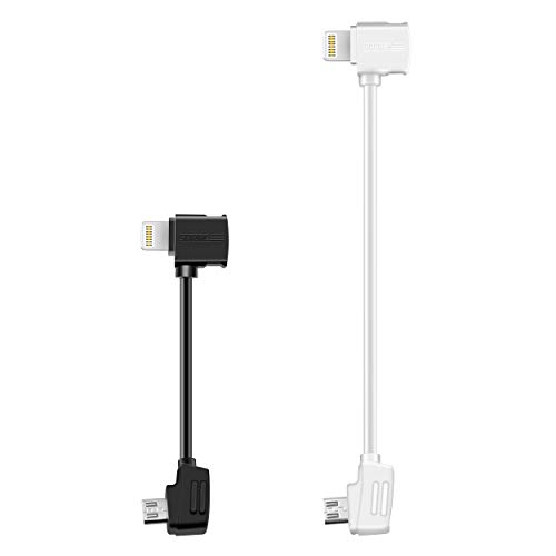 STARTRC 11.8inch and 3.9inch Lightning Data Cable to Micro USB MFI Certified for DJI Mini SE/Mavic Mini/Mavic 2 Pro&Zoom/Mavic Air/Spark Controller Accessories,Tablet Phone OTG Cables(2 Pack)