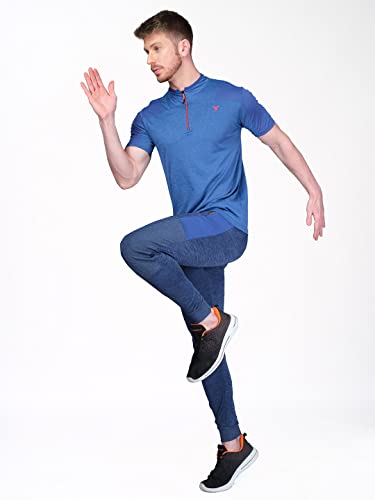 Image of TECHNOSPORT Men's Slim Fit Active T-Shirt - (MTP512 P) Pack of 1