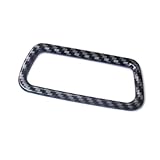 Innen Dekoration Auto Kompatibel Mit Alfa Für Romeo Für Stelvio Heckklappe Elektrischer Steuerknopf Dekorationsrahmen Autoinnenausstattung(Black)