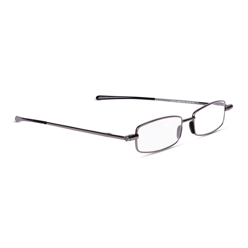 READ40 Vale Full Frame Metal Rectangular Reading Glasses for Men & Women with Acrylic Lenses, UV400 Protection | Anti-Stra...