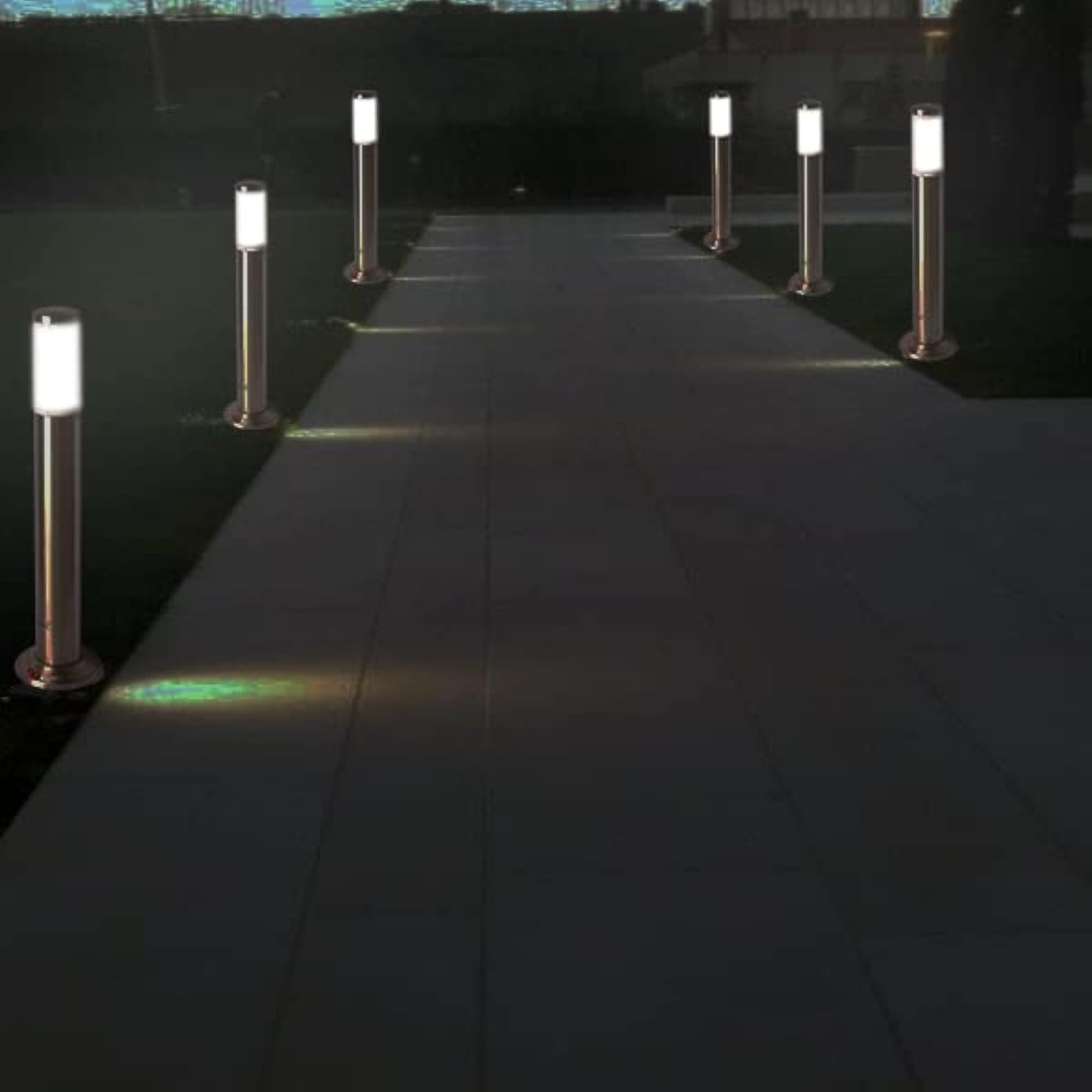 SS Benjamin Bollard Garden Lights, Pack of 6, 62CM