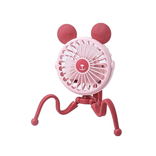 Zghqhcdrh ZGHQHCDRH Rosa Kinderwagen-Ventilator Bär Design