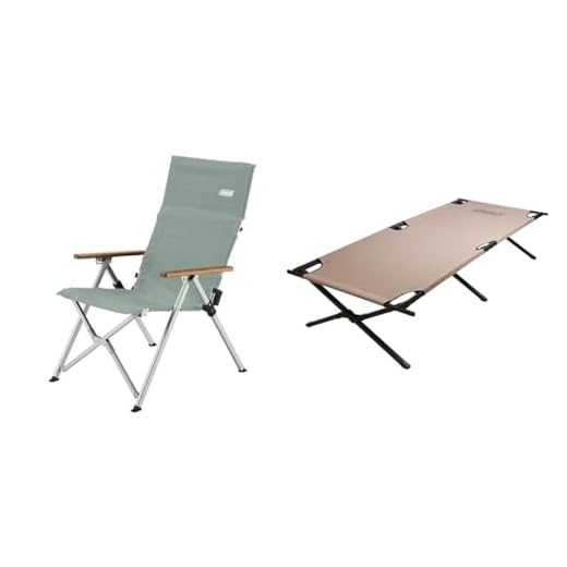Coleman Premium Outdoor Furniture & Camping Cot Bundle with Chair, Table, Bench & Folding Cot