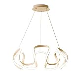ZZYJYALG Modern Dimmable LED Pendant Lamps Bar Creative Round Ring Design Hanging Lamps with Remote